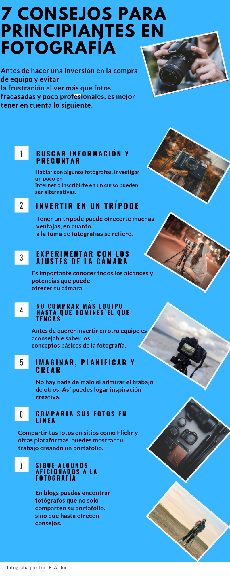 Siete consejos para principiantes de la fotografía